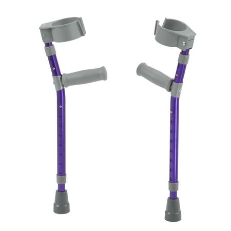 INSPIRED BY DRIVE Pediatric Forearm Crutches, Wizard Purple Pair - Large fc300-2gp